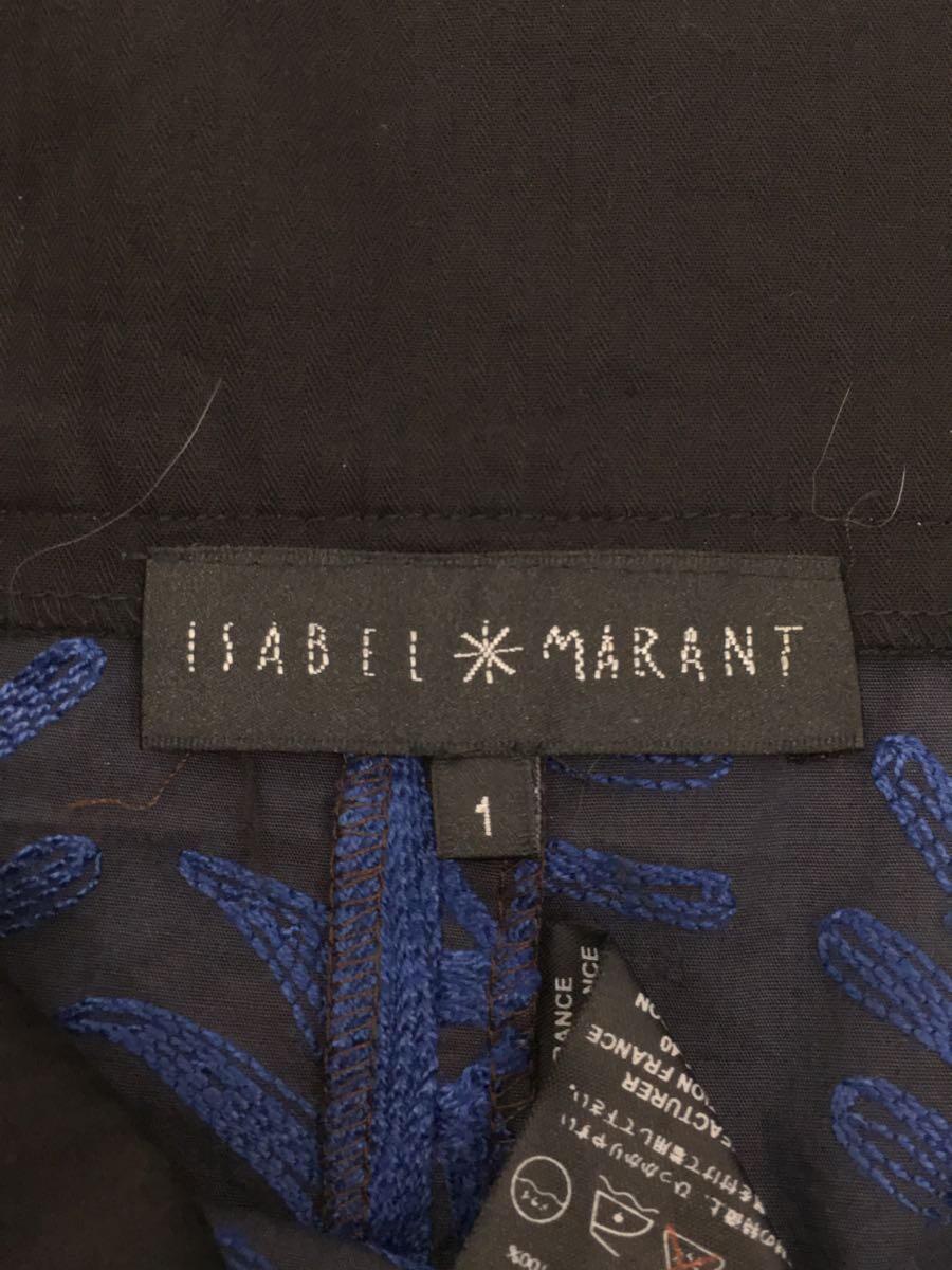 ISABEL MARANT◆花柄刺繍/スカート/1/コットン/BLU/総柄_画像4