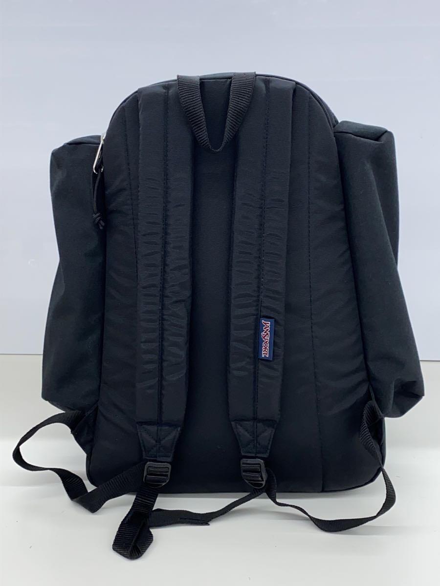 JANSPORT◆リュック/ナイロン/BLK/無地_画像3