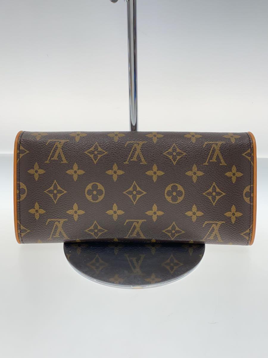 LOUIS VUITTON◆ポシェット・ツインGM_モノグラム・キャンバス_BRW/ビニール/ブラウン_画像3