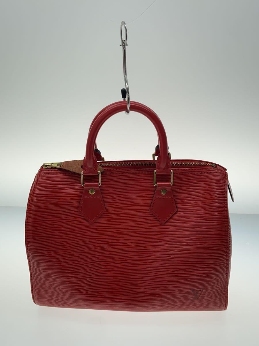 LOUIS VUITTON◆M43017/スピーディ25_エピ_RED/レザー/RED/ボストンバッグ/LV_画像3