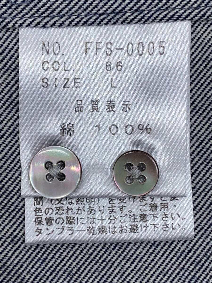finger fox and shirts/長袖シャツ/L/コットン/NVY/FFS-0005_画像4