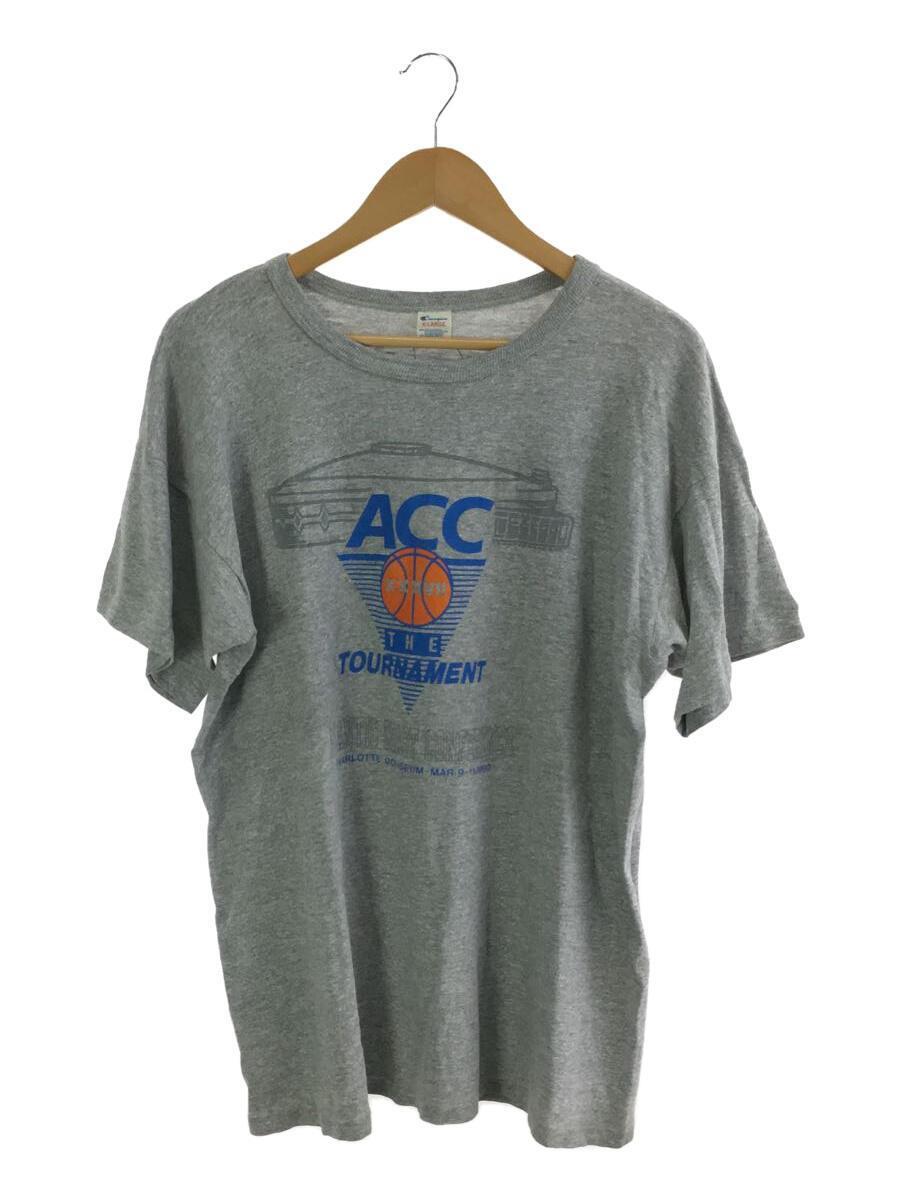 Champion◆80s/トリコタグ/後期/ACC XXXVII THE TOURNAMENT/Tシャツ/XL/コットン/GRY_画像1