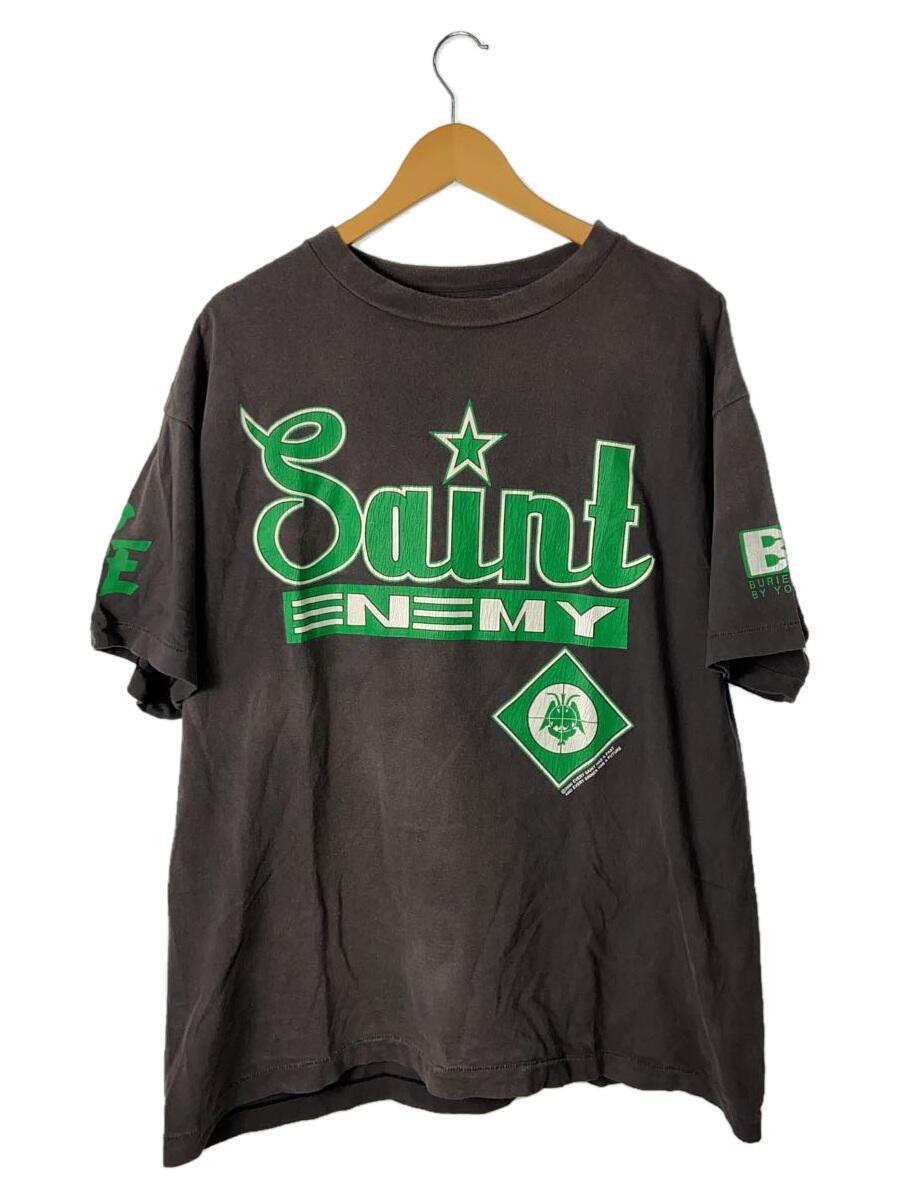 SAINT MICHAEL◆Tシャツ/XL/コットン/GRY/無地/SM-S22-0000-012