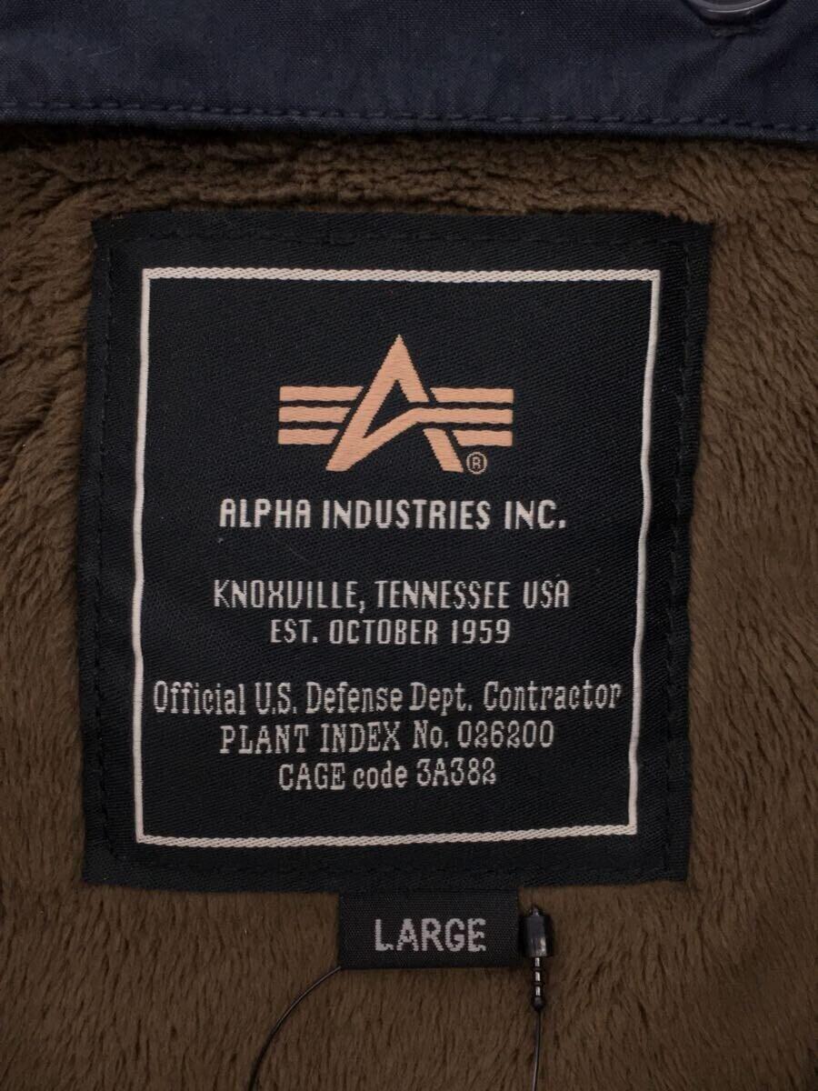 ALPHA INDUSTRIES◆モッズコート/L/ナイロン/NVY/20537-267_画像3