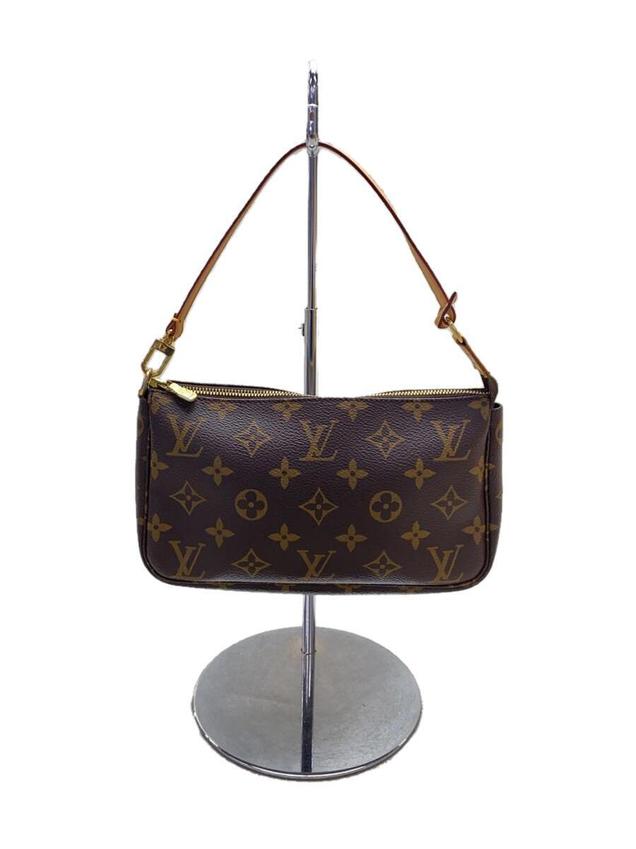 LOUIS VUITTON◆1)ポシェット・アクセソワール_モノグラム・キャンバス_BRW/PVC/BRW/総柄