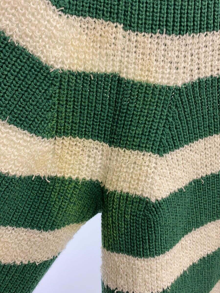 sacai◆18SS/Stripe Knit Sweater/1/コットン/GRN/18-01587M_画像5