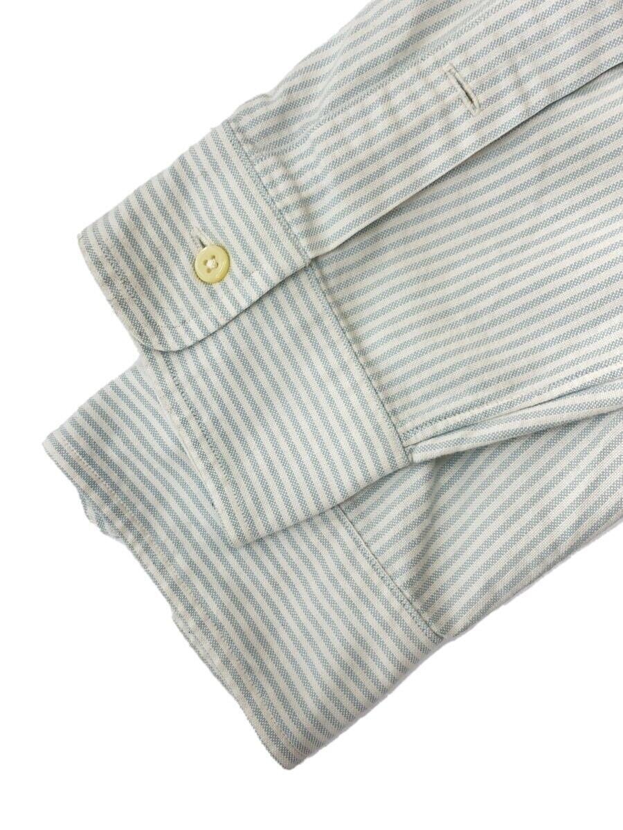 POLO RALPH LAUREN◆YARMOUTH/スモールポニー/ボタンダウン/長袖シャツ/16/コットン/ブルー/ストライプ_画像6