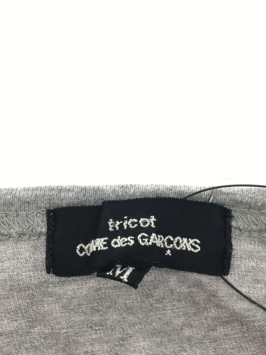 tricot COMME des GARCONS◆Tシャツ/M/コットン/GRY_画像3
