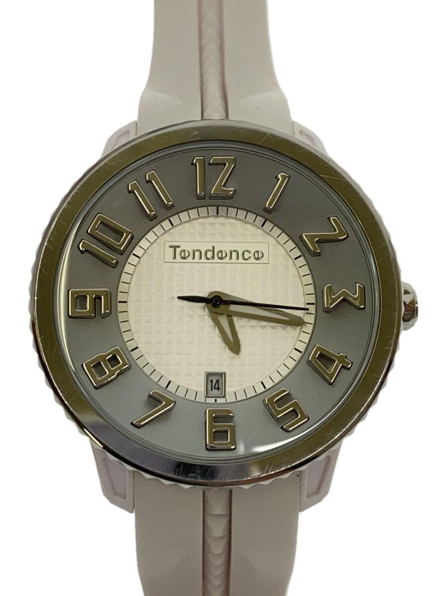 Tendence◆クォーツ腕時計/アナログ/ラバー/WHT/WHT/TY939002