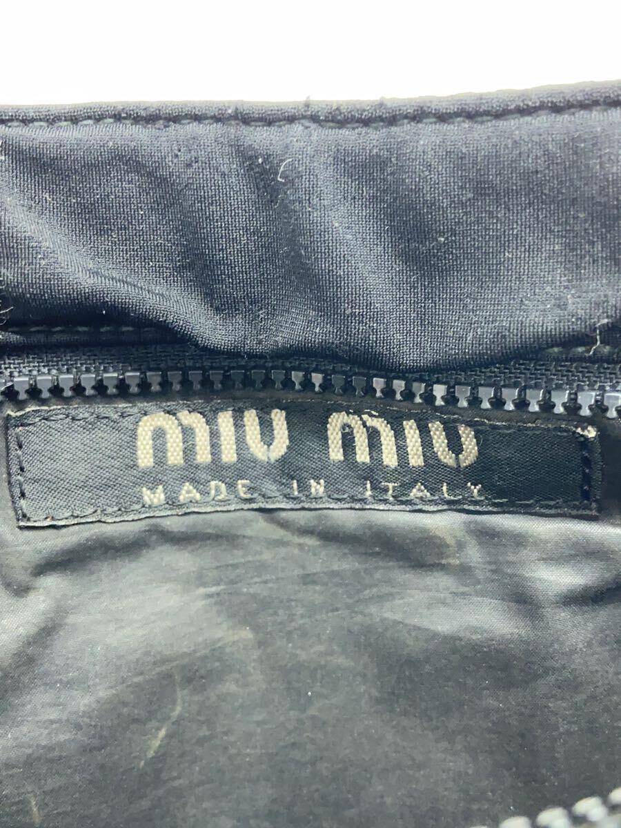 MIU MIU◆ショルダーバッグ/-/BLK_画像5