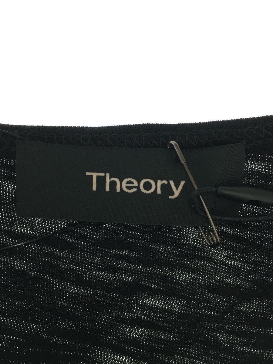 theory◆Crepe Knit Rib/ノースリーブワンピース/S/コットン/ブラック/01-7105028-050-902_画像3