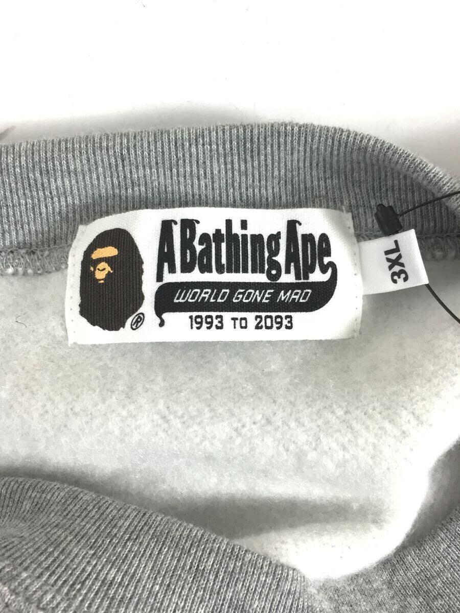 A BATHING APE◆スウェット/-/コットン/GRY/001GDK201003H_画像3