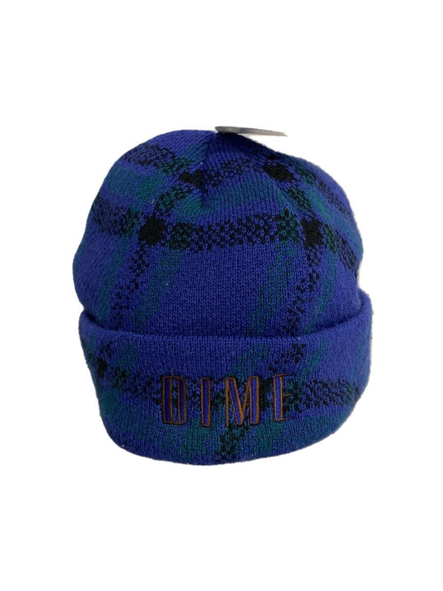 Dime◆ニットキャップ/-/メンズ/wavy plaid cuff beanie