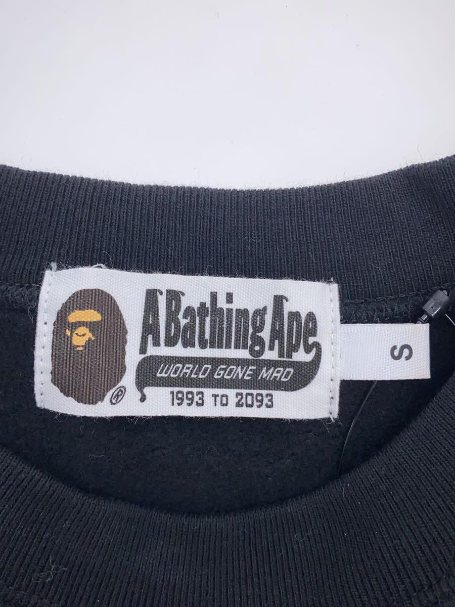 A BATHING APE◆スウェット/S/コットン/BLK/プリント/001SWI301017M_画像3