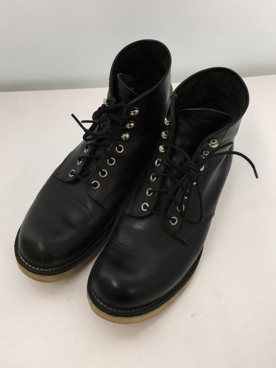 RED WING◆レースアップブーツ/US9/BLK/8165_画像2
