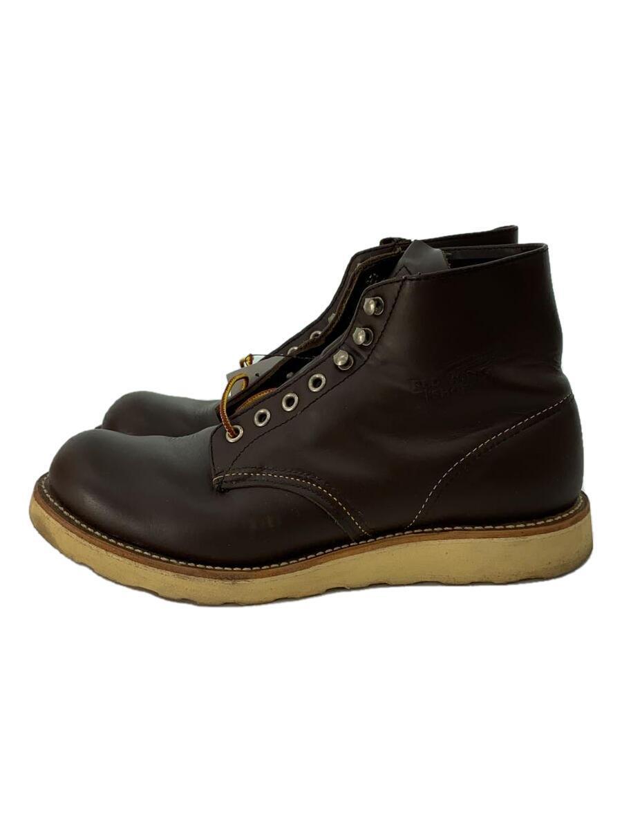 RED WING◆レースアップブーツ/US8.5/BRW/レザー/8132_画像1