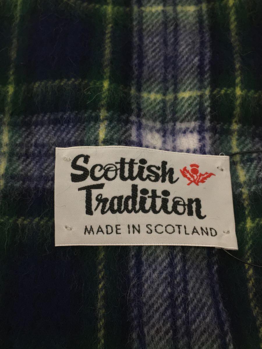 scottish tradition◆スコットランド製/マフラー/ウール/GRN/チェック/メンズ_画像2