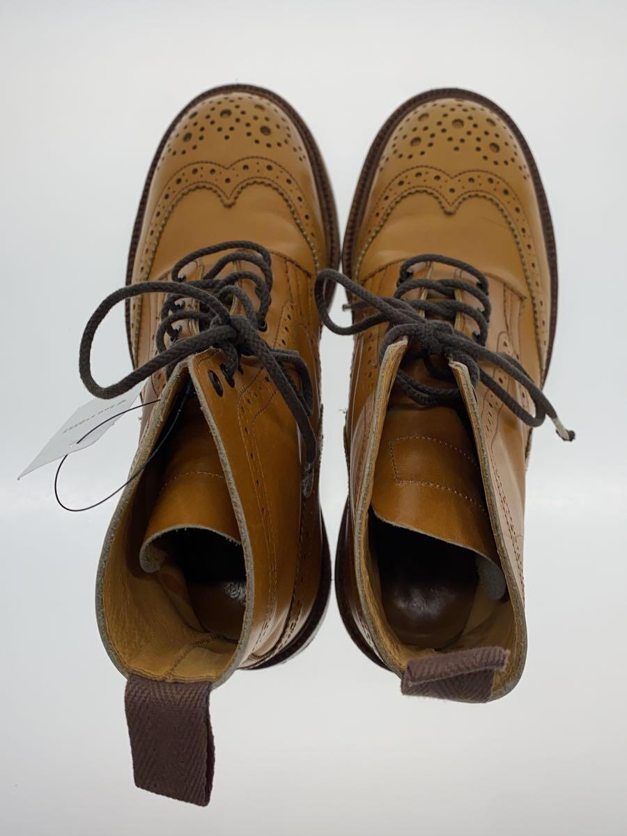 Tricker’s◆MALTON/レースアップブーツ/UK4/キャメル/レザー/L2508/イングランド製_画像3