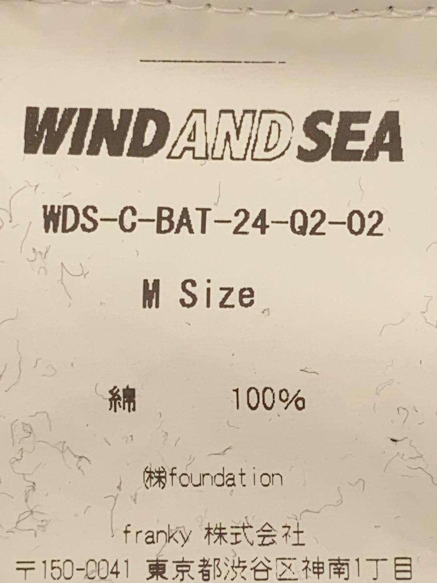 WIND AND SEA◆スウェット/M/コットン/BLK/WDS-C-BAT-24-Q2-02_画像4