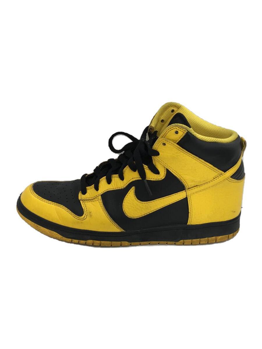 NIKE◆DUNK HIGH/ダンクハイ/イエロー/317982-043/28cm/YLW