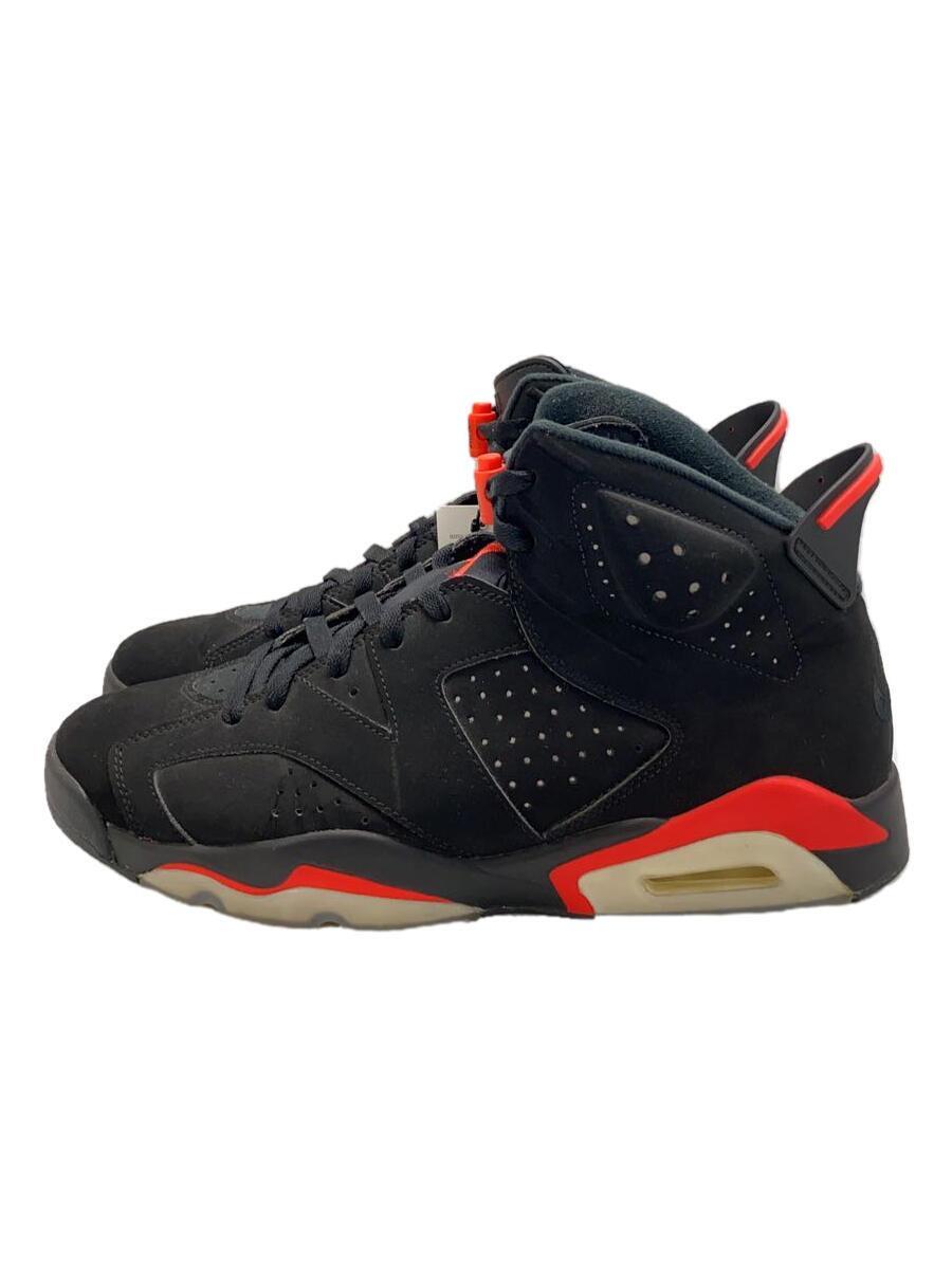 NIKE◆AIR JORDAN 6 RETRO/エアジョーダンレトロ/ブラック/384664-060/29cm/BLK/スウ