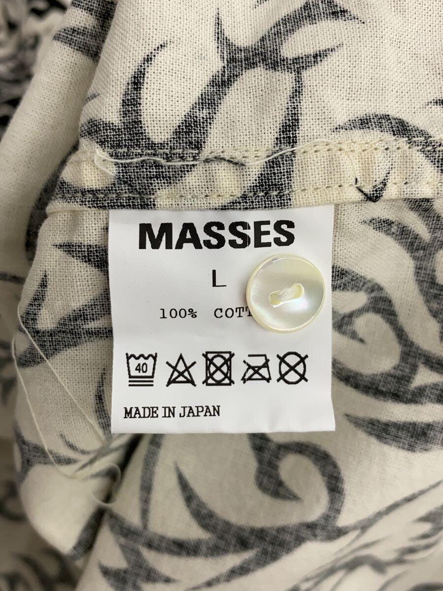 MASSES◆SHIRT SKULL/長袖シャツ/L/コットン_画像4