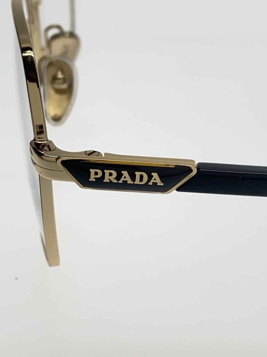 PRADA◆メガネ/-/GLD/CLR/メンズ/VPR55Y_画像4