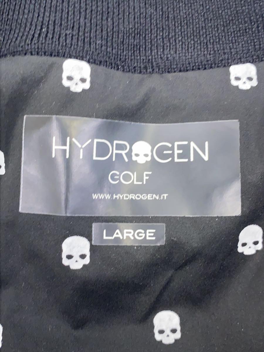 HYDROGEN◆GOLF/ニットブルゾン/ブルゾン/L/ウール/BLK_画像3