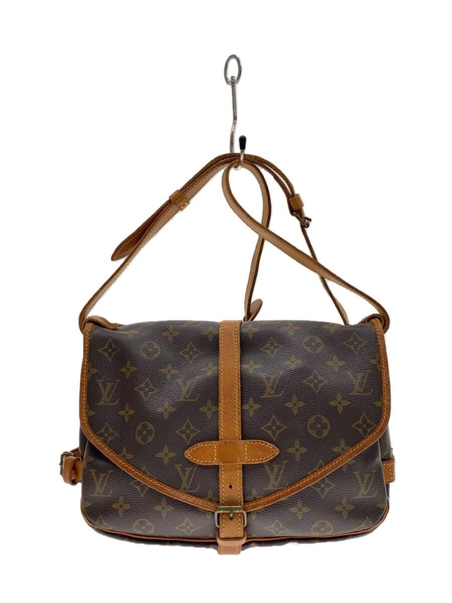 LOUIS VUITTON◆1)ソミュール30_モノグラム・キャンバス_ブラウン/PVC/ブラウン/M42256/ルイヴィトン