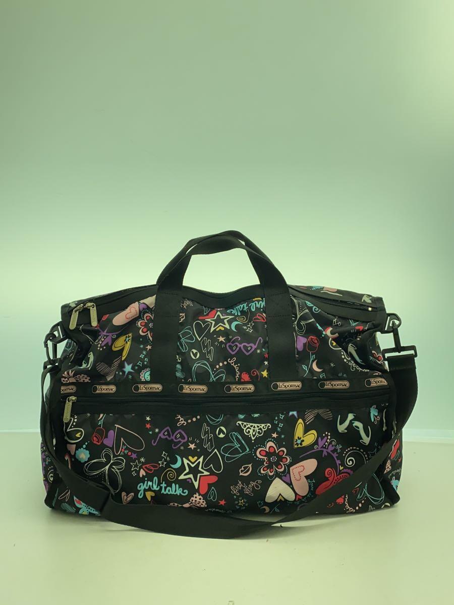 LESPORTSAC◆ボストンバッグ/-/BLK/総柄_画像3