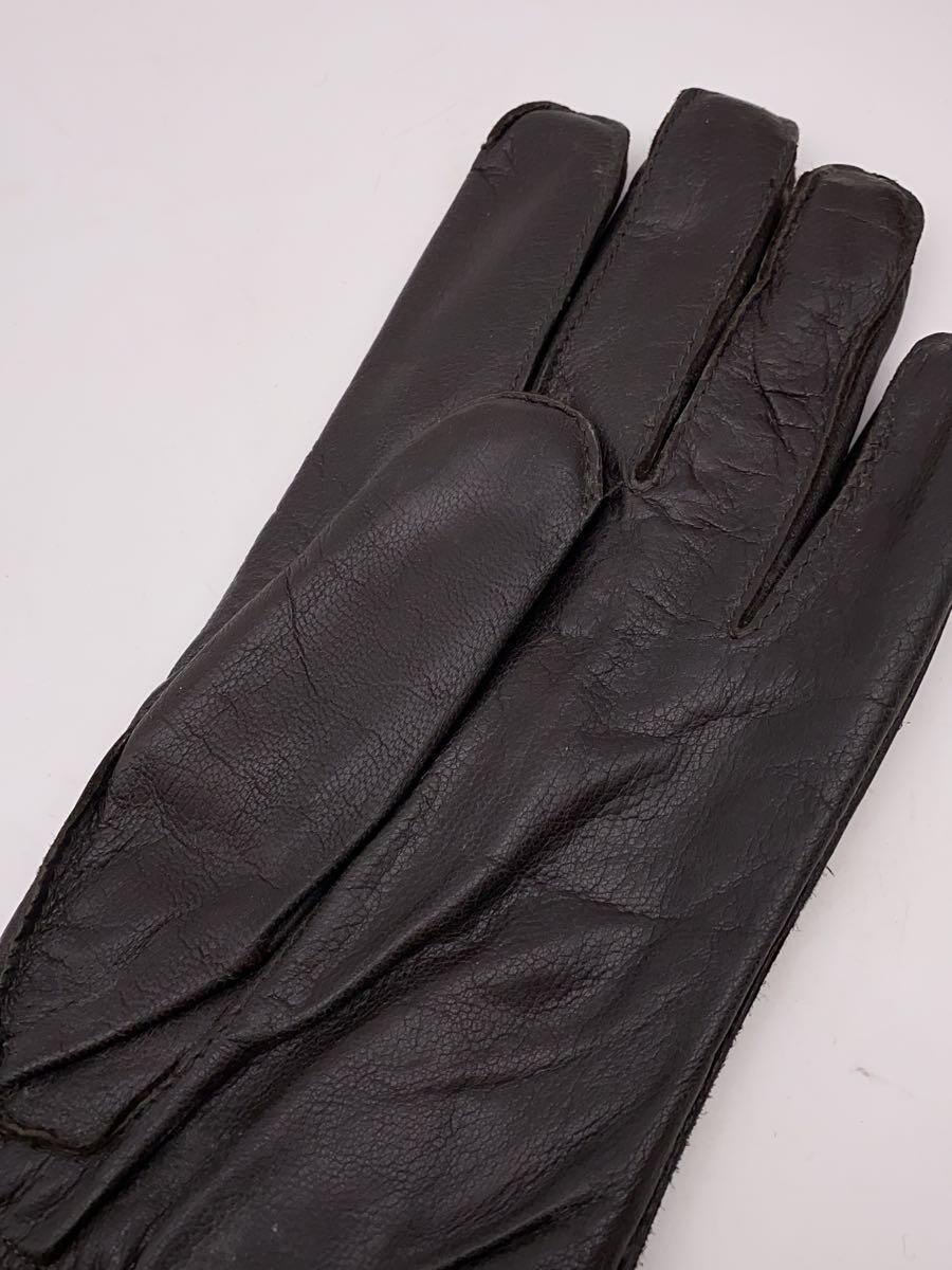 MILITARY* Czech army / leather glove / size :8/ dark brown × khaki / gloves 