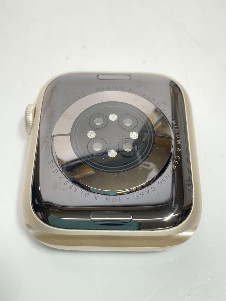 Apple◆Apple Watch Series 8 GPSモデル 45mm MNP23J/A [スターライト]/デジタル/ラ_画像3