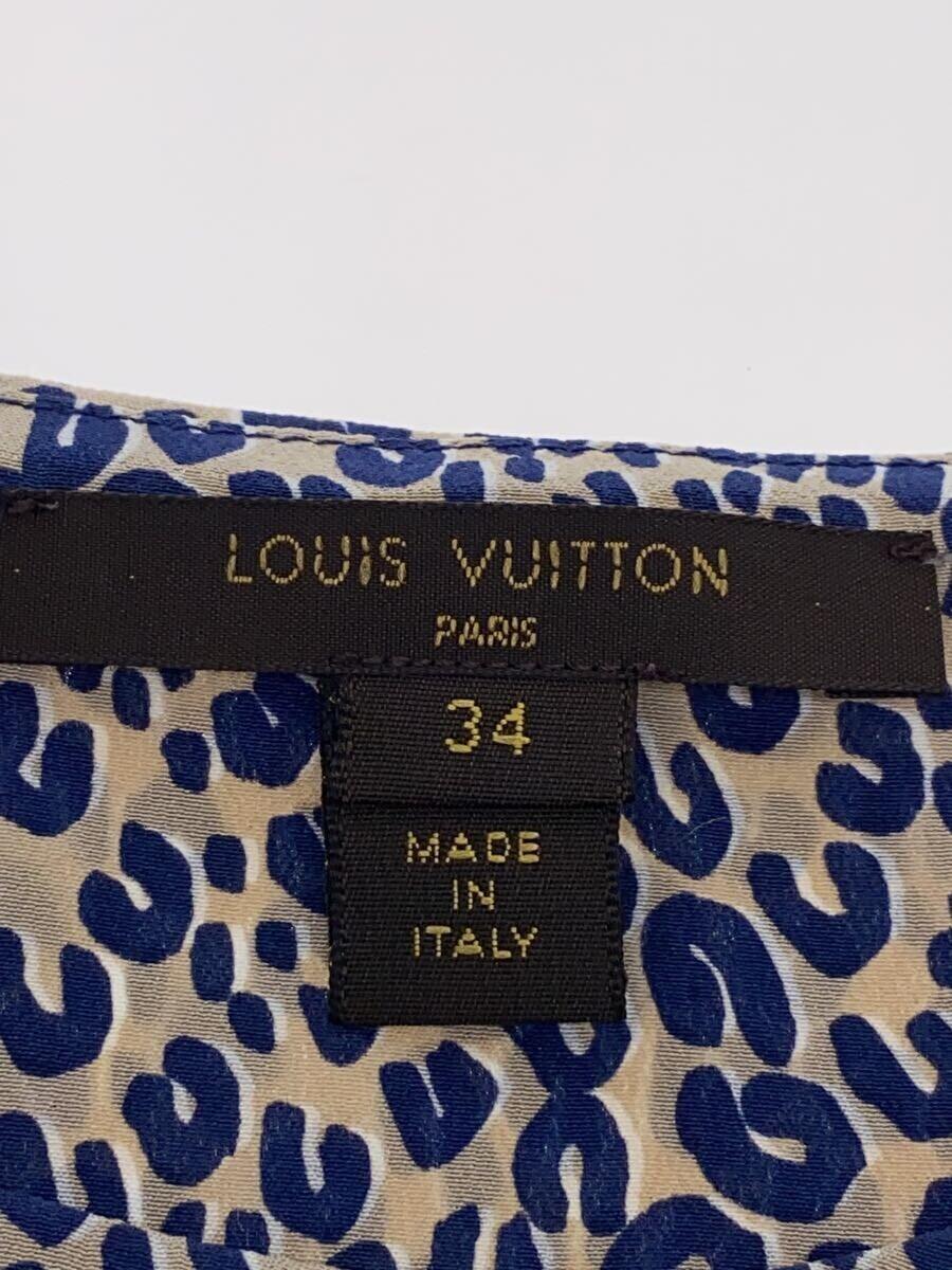 LOUIS VUITTON* безрукавка блуза /34/ шелк /BEG/ Leopard /RW141W F5BL11SOU