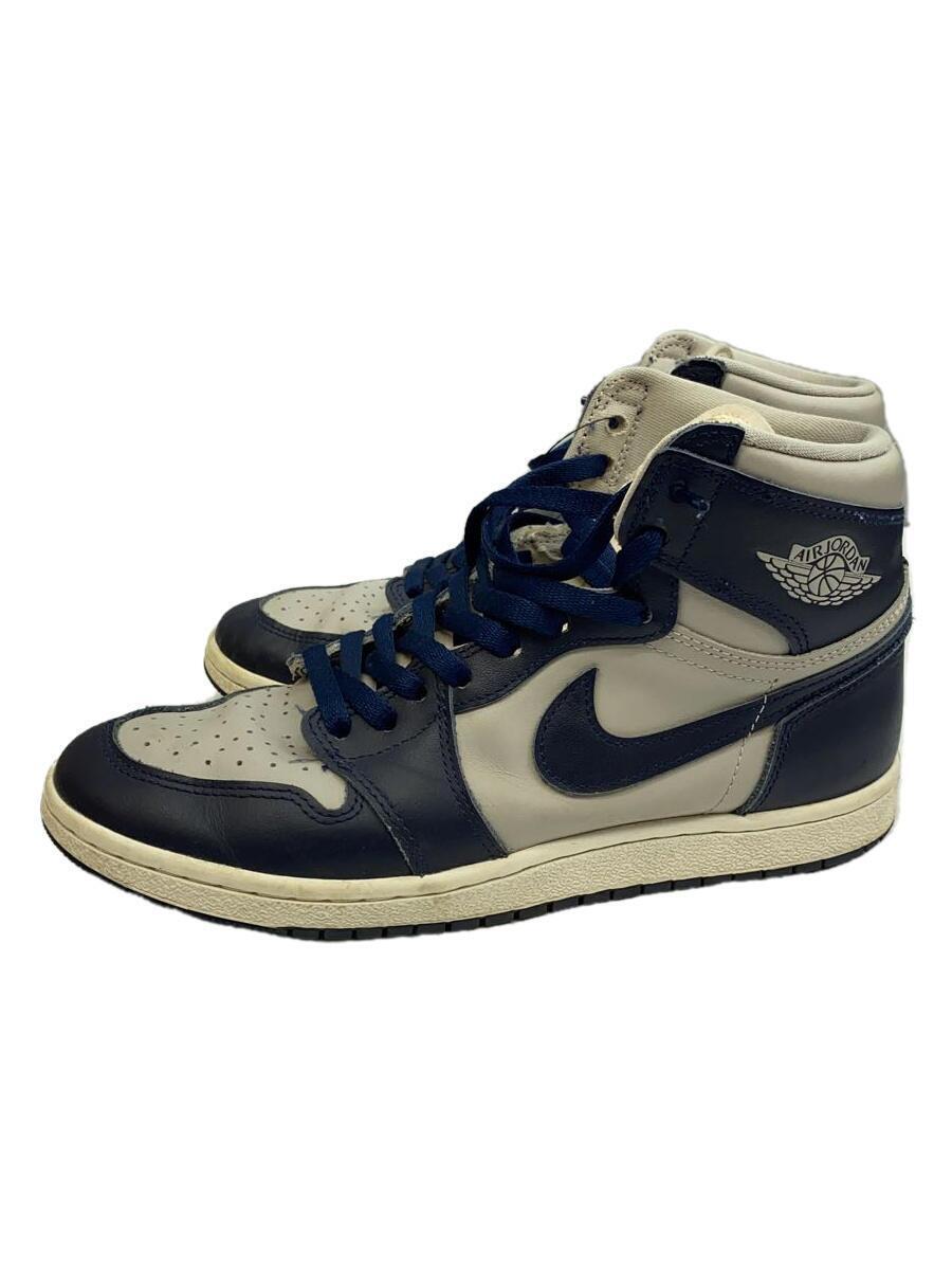 NIKE◆AIR JORDAN 1 HIGH 85_エア ジョーダン 1 ハイ 85/26.5cm/NVY