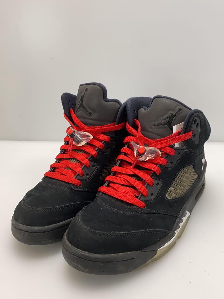 NIKE◆AIR JORDAN 5 RETRO BCFC/エアジョーダンレトロ/ブラック/AV9175-001/28cm/B_画像2