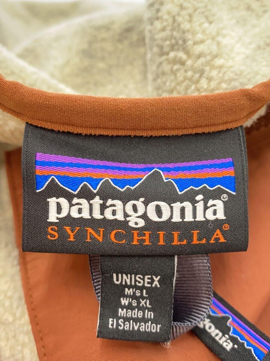 patagonia◆フリースジャケット/SYNCHILLA Cardigan/L/ポリエステル/BEG/22975FA22_画像3