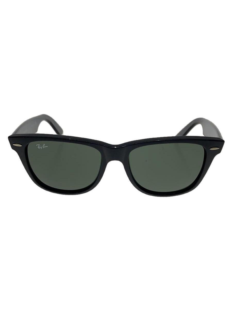 Ray-Ban◆サングラス/ウェリントン/プラスチック/BLK/GRY/メンズ/RB2140/全体傷有り_画像1