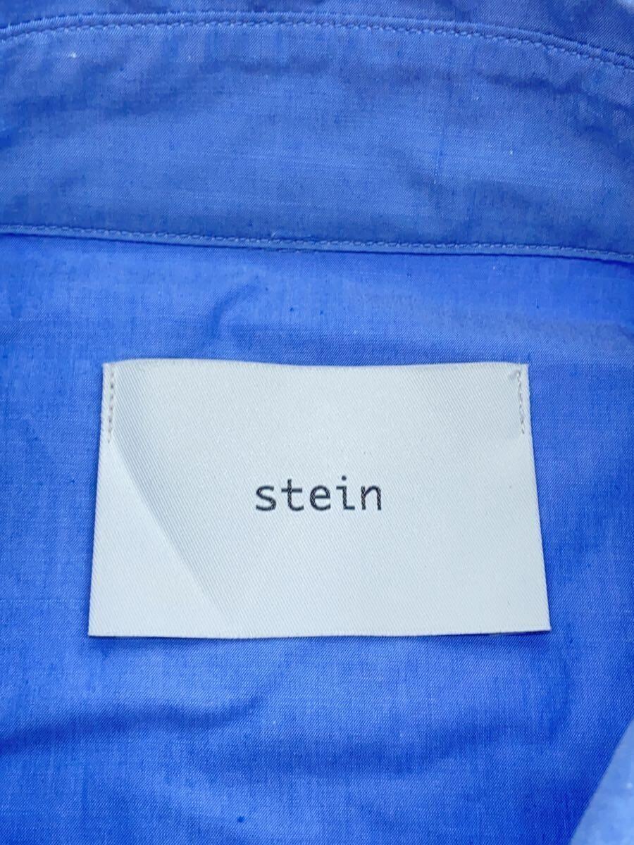 stein◆オーバーサイズシャツ/半袖シャツ/S/コットン/BLU/ST.383-1_画像3