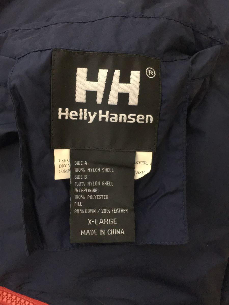 HELLY HANSEN◆リバーシブル/ダウンジャケット/XL/ナイロン/NVY_画像3