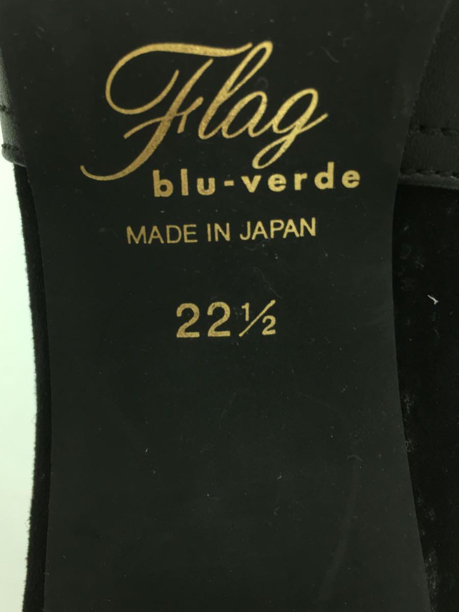 flag blu-verde/ショートブーツ/22.5cm/BLK/スウェード_画像5
