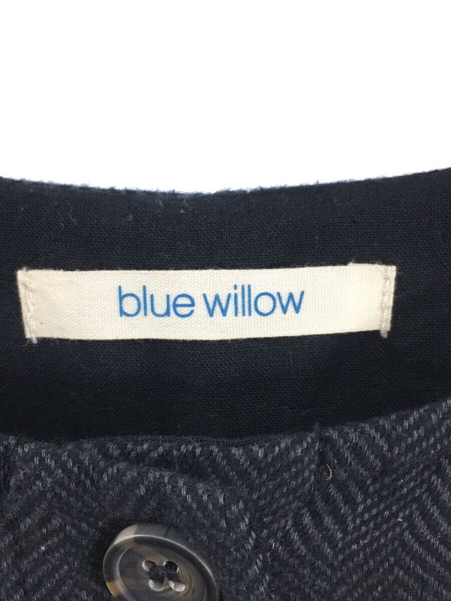 blue willow◆長袖ワンピース/-/コットン/BLK/ブルーウィロー/ロングワンピース_画像3
