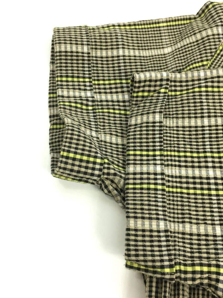 MOUSSY◆半袖ワンピース/1/コットン/GRN/010CAF30-5670/マウジー/SUCKER PLAID_画像5