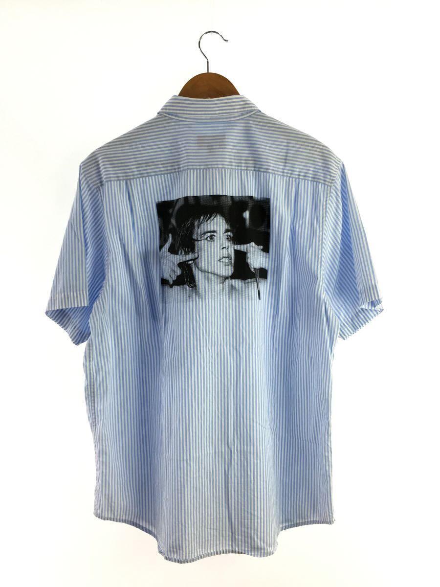 Supreme◆21ss/Iggy Pop S/S Shirt/半袖シャツ/L/コットン/ブルー/ストライプ_画像2