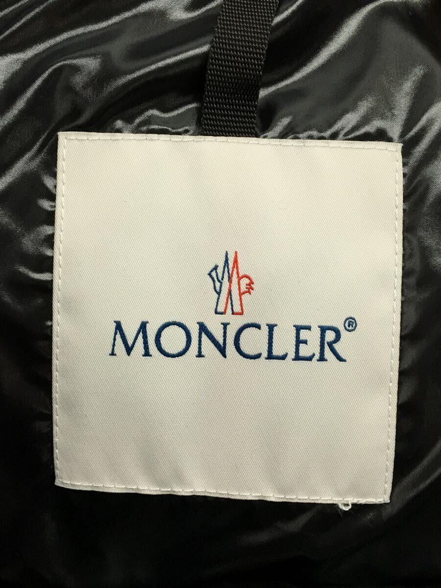 MONCLER◆ダウンジャケット/4/ナイロン/BLK/無地/MAYA2_画像3