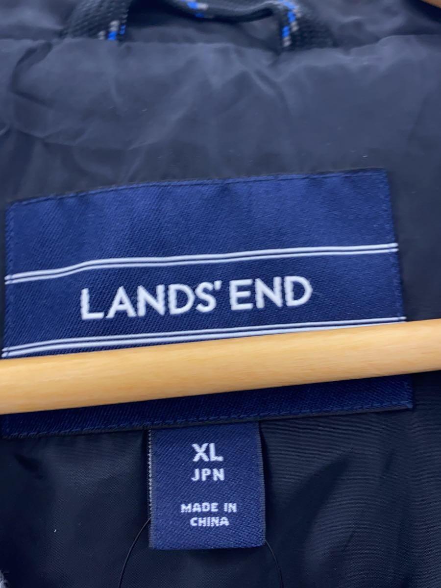 LANDS END◆ダウンジャケット/XL/ナイロン/グレー/無地/502196_画像3