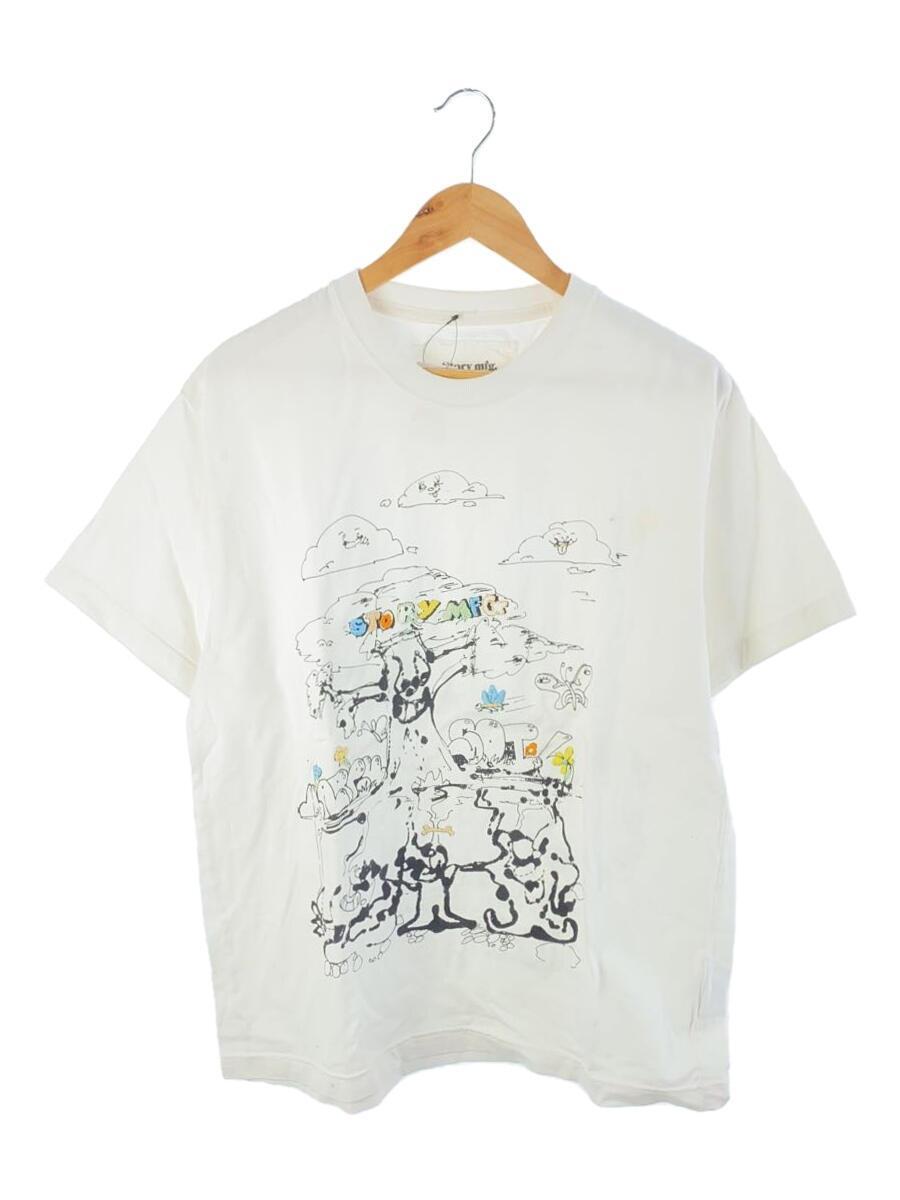 Story mfg.◆grateful tee/汚れ有/Tシャツ/M/コットン/WHT_画像1