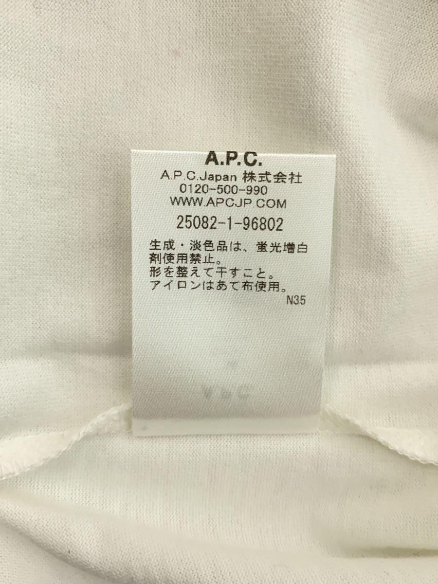 A.P.C.◆Tシャツ/XL/コットン/WHT/4114423_画像5