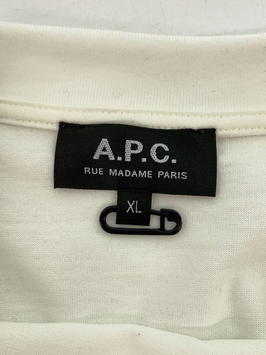 A.P.C.◆Tシャツ/XL/コットン/WHT/4114423_画像3