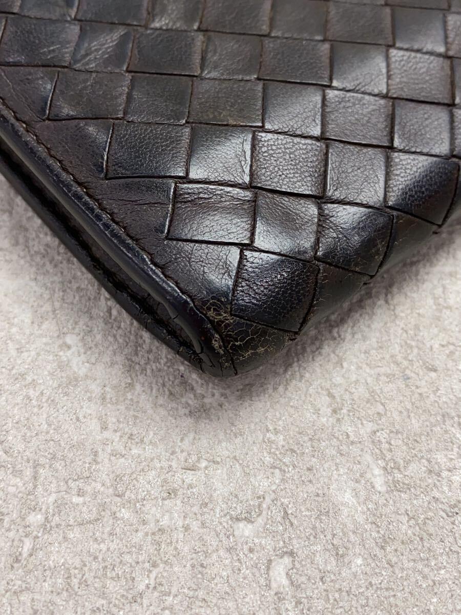 BOTTEGA VENETA◆長財布/-/BRW/無地/メンズ/B01617403D_画像8