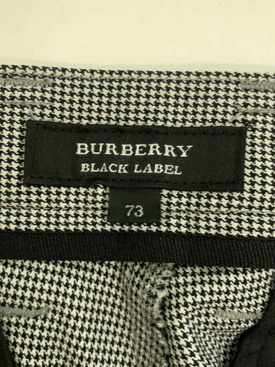 BURBERRY BLACK LABEL◆スラックスパンツ/ボトム/73/コットン/GRY/千鳥格子/D1R03-704-05_画像4